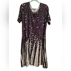 Misslook Black and White Women's Dress, Sz XL to 1X